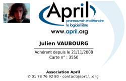 Adhérent April